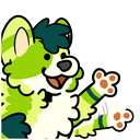 waving sticker
